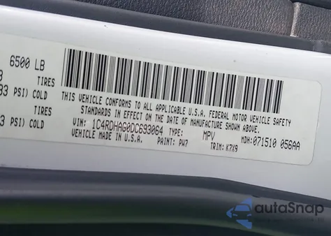 2013 Dodge Durango Sxt from USA, damaged, VIN 1C4RDHAG0DC693064